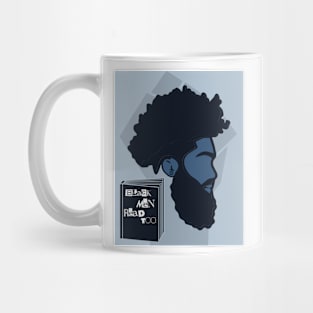 Black Men Read Too (Blue) Mug